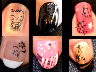 nails art stamping