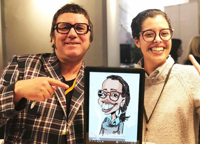 caricaturiste family day