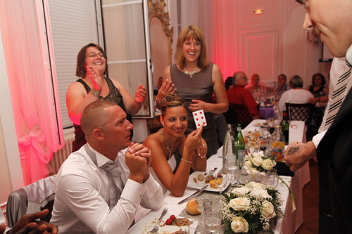 magicien close up mariage
