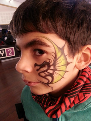 maquillage dragon bapteme