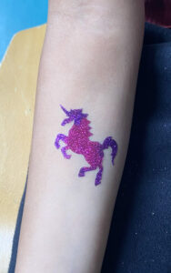 animation tattoo paillette