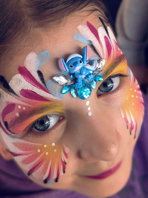 maquillage bijou strass stitch