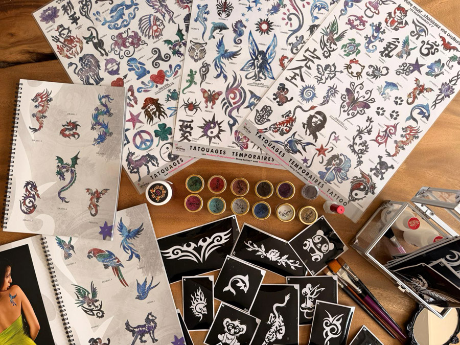 tatouage paillettes paris
