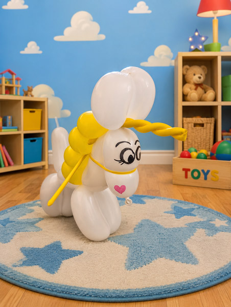 sculpture ballon licorne bouton dor toy story